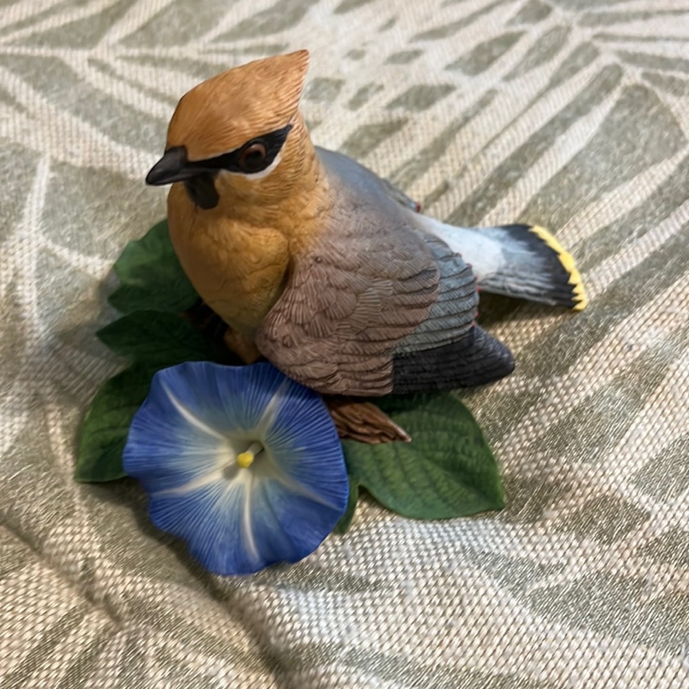 Lenox Cedar Waxwing  bird figurine